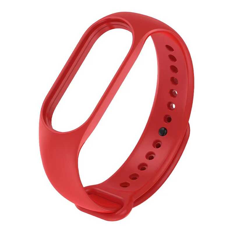 Xiaomi Uyumlu  Mi Band 7 Zore Klasik Kordon-Kırmızı
