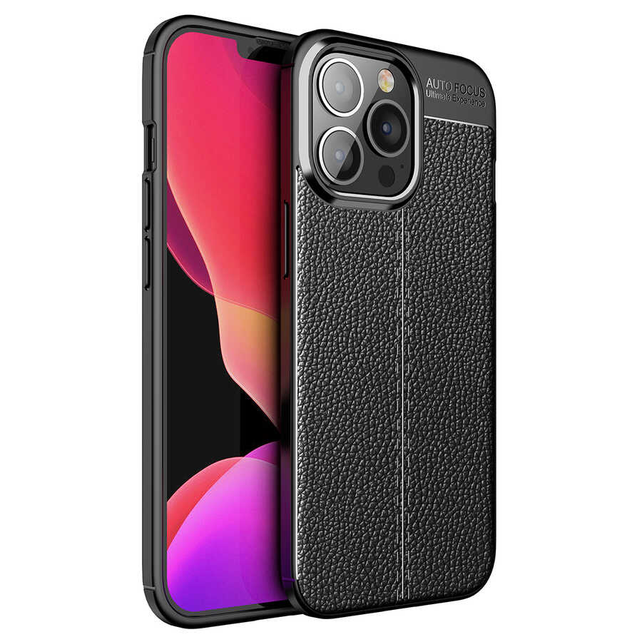iPhone Uyumlu 14 Pro Kılıf Zore Niss Silikon Kapak-Siyah
