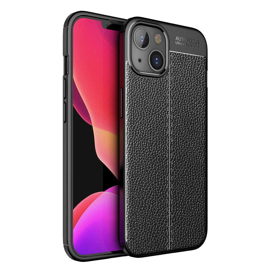 iPhone Uyumlu 14 Plus Kılıf Zore Niss Silikon Kapak-Siyah