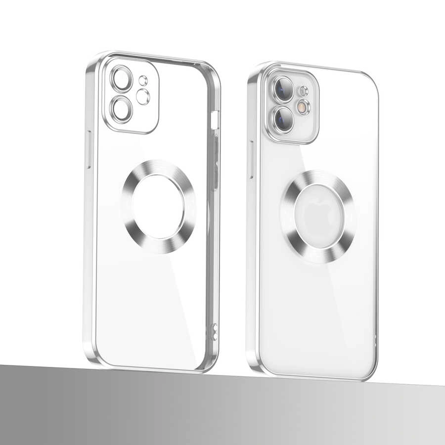 iPhone Uyumlu 11 Kılıf Kamera Korumalı Logo Gösteren Zore Omega Kapak