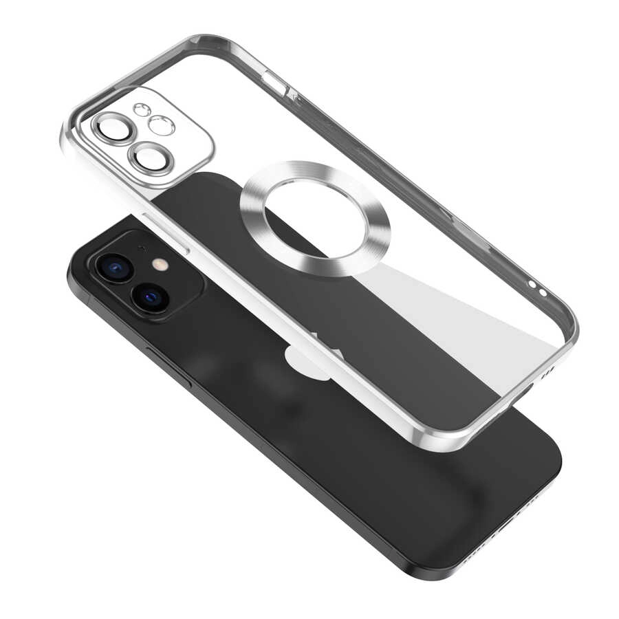 iPhone Uyumlu 11 Kılıf Kamera Korumalı Logo Gösteren Zore Omega Kapak