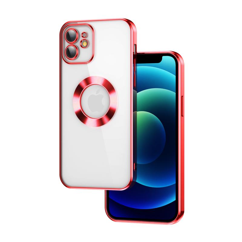 iPhone Uyumlu 11 Kılıf Kamera Korumalı Logo Gösteren Zore Omega Kapak-Kırmızı