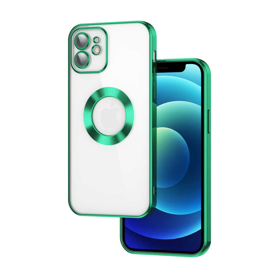 iPhone Uyumlu 11 Kılıf Kamera Korumalı Logo Gösteren Zore Omega Kapak