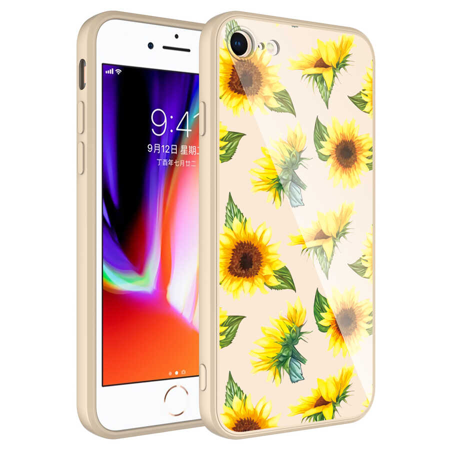 iPhone Uyumlu 7 Kılıf Kamera Korumalı Desenli Sert Silikon Zore Epoksi Kapak-No2