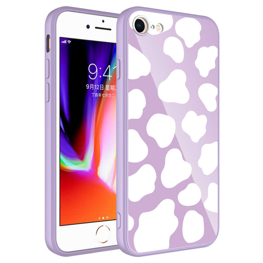 iPhone Uyumlu 7 Kılıf Kamera Korumalı Desenli Sert Silikon Zore Epoksi Kapak-No6