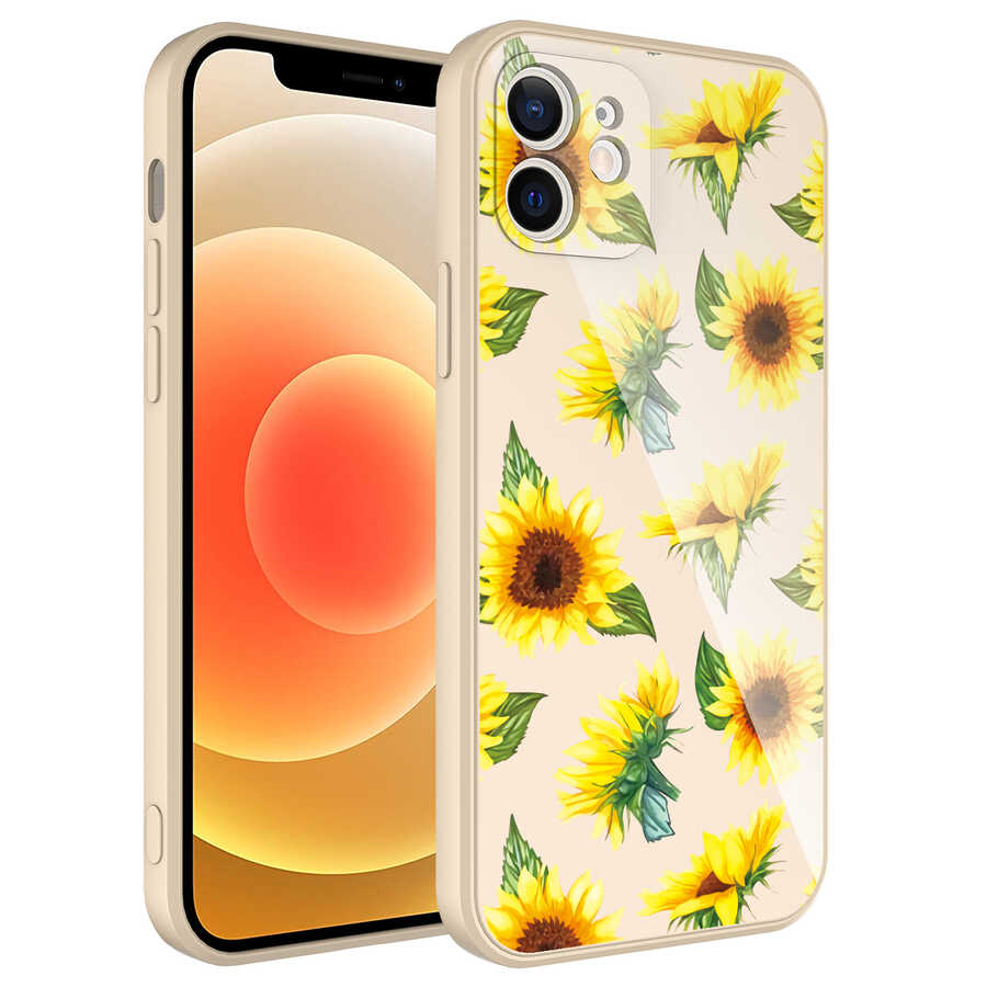 iPhone Uyumlu 12 Kılıf Kamera Korumalı Desenli Sert Silikon Zore Epoksi Kapak-No2