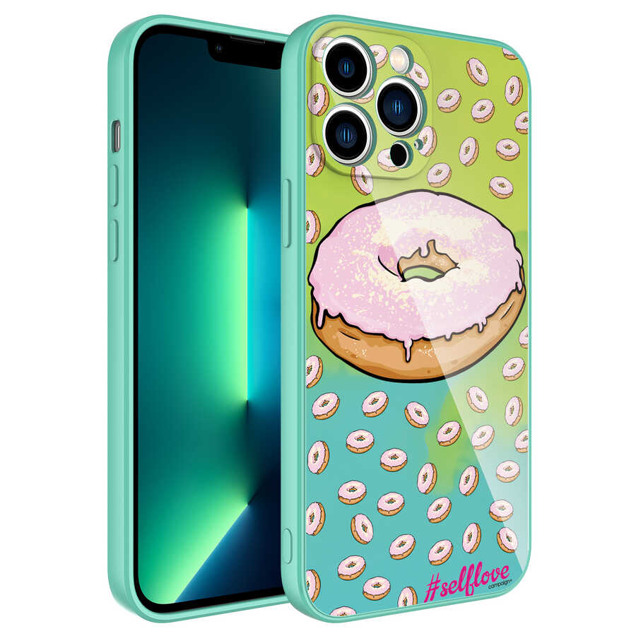iPhone Uyumlu 12 Pro Max Kılıf Kamera Korumalı Desenli Sert Silikon Zore Epoksi Kapak-No12