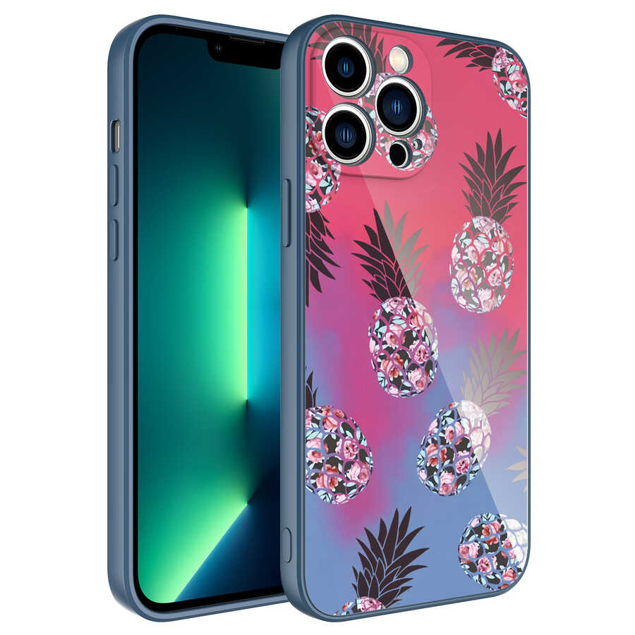 iPhone Uyumlu 11 Pro Kılıf Kamera Korumalı Desenli Sert Silikon Zore Epoksi Kapak-No3