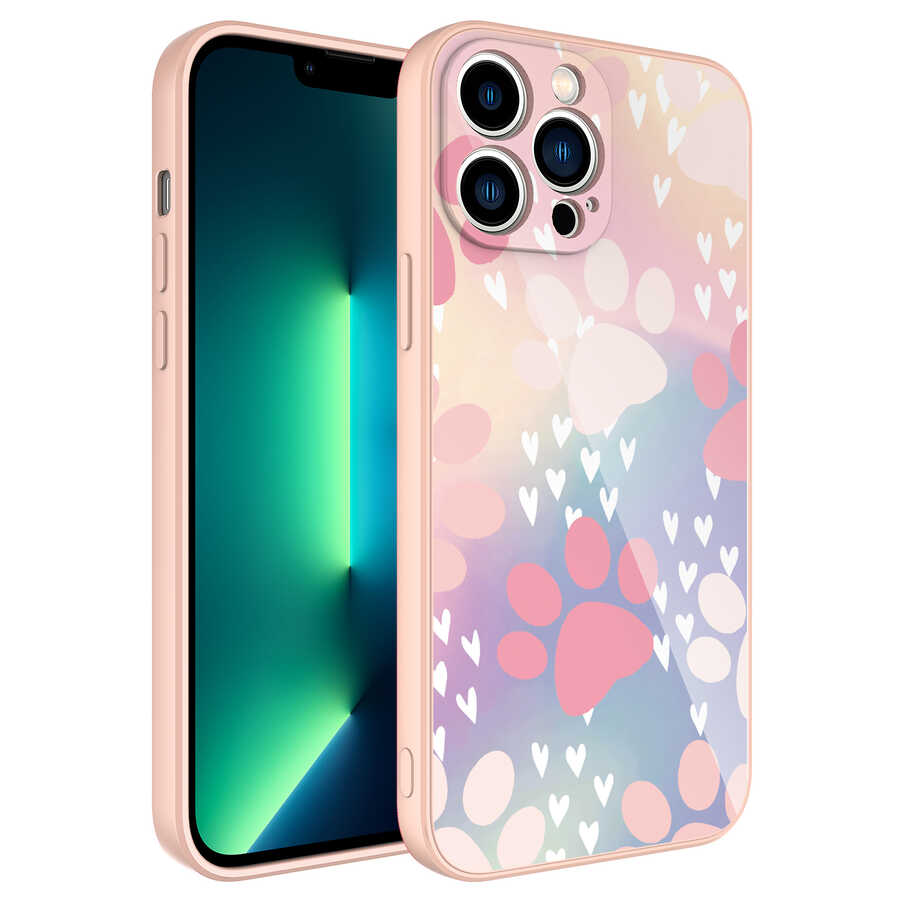 iPhone Uyumlu 11 Pro Kılıf Kamera Korumalı Desenli Sert Silikon Zore Epoksi Kapak-No4