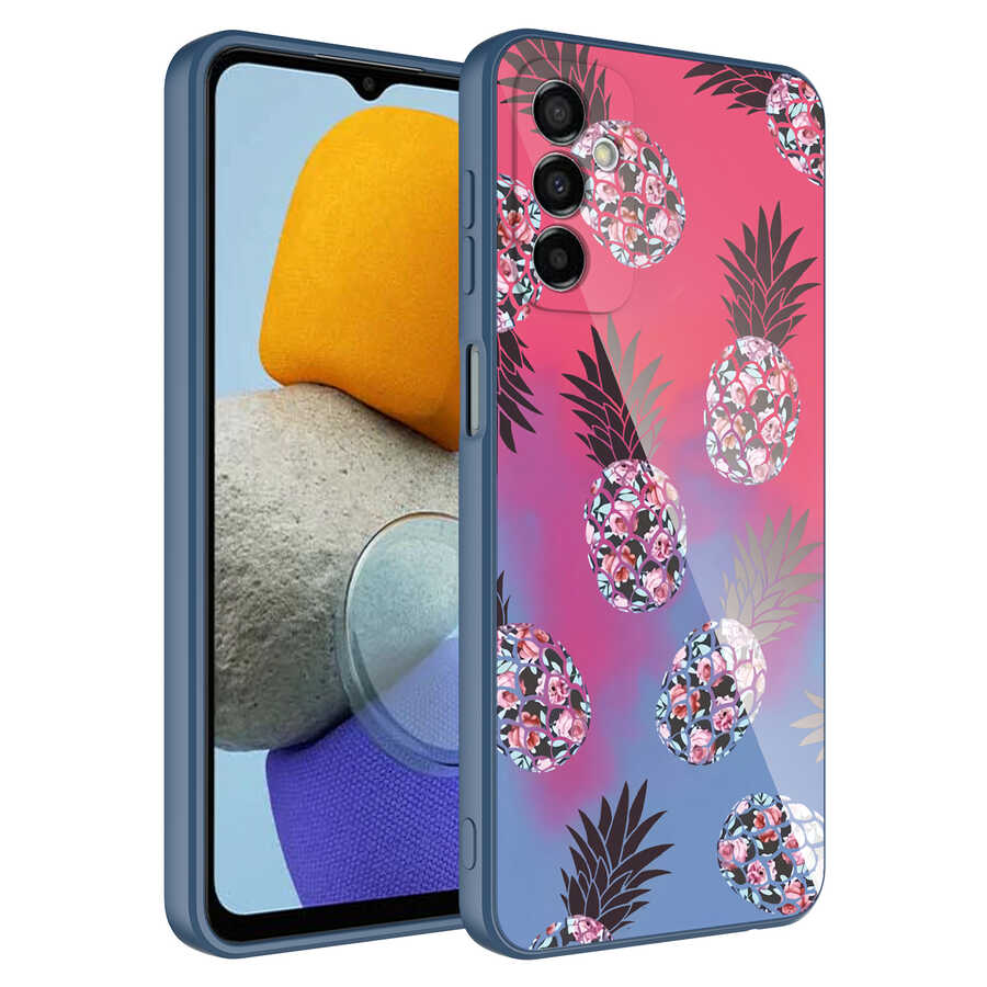 Galaxy Uyumlu M23 Kılıf Kamera Korumalı Desenli Sert Silikon Zore Epoksi Kapak-No3