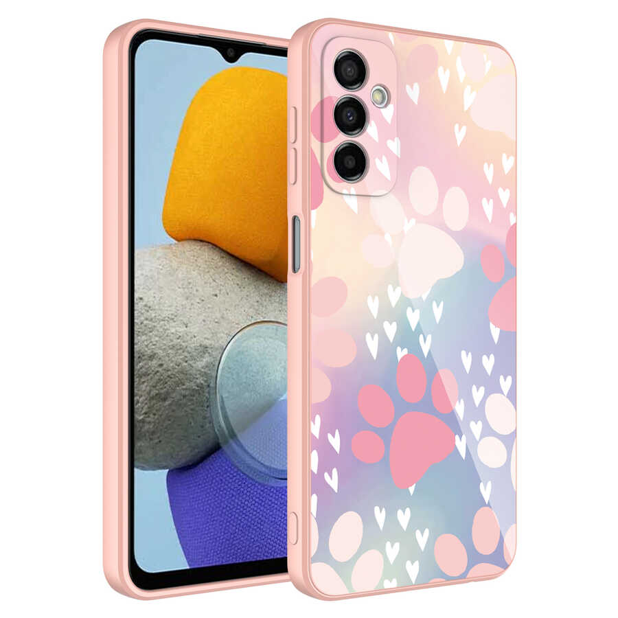 Galaxy Uyumlu M23 Kılıf Kamera Korumalı Desenli Sert Silikon Zore Epoksi Kapak-No4