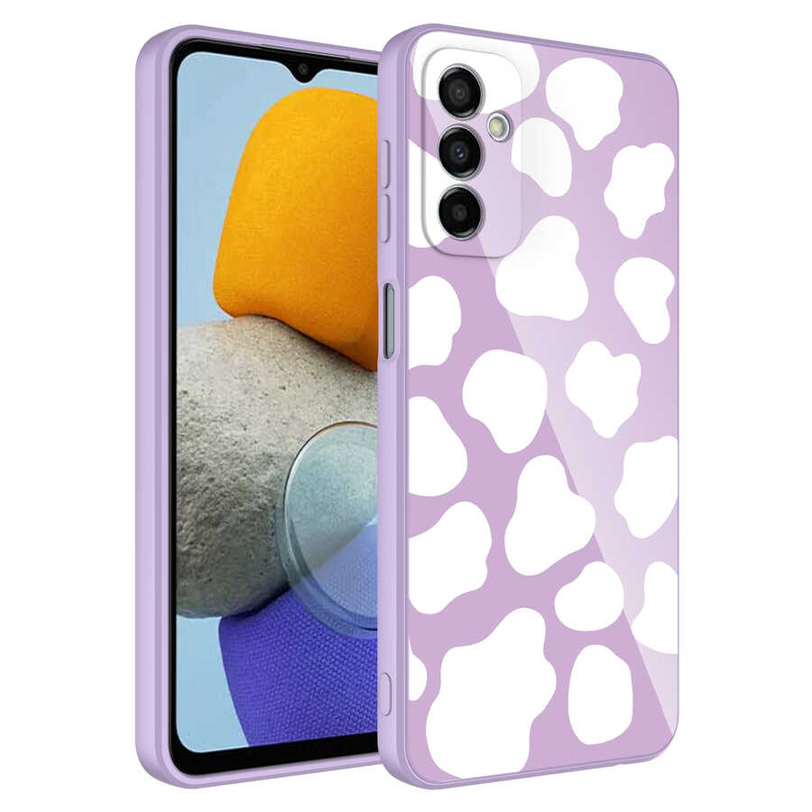 Galaxy Uyumlu M23 Kılıf Kamera Korumalı Desenli Sert Silikon Zore Epoksi Kapak-No6