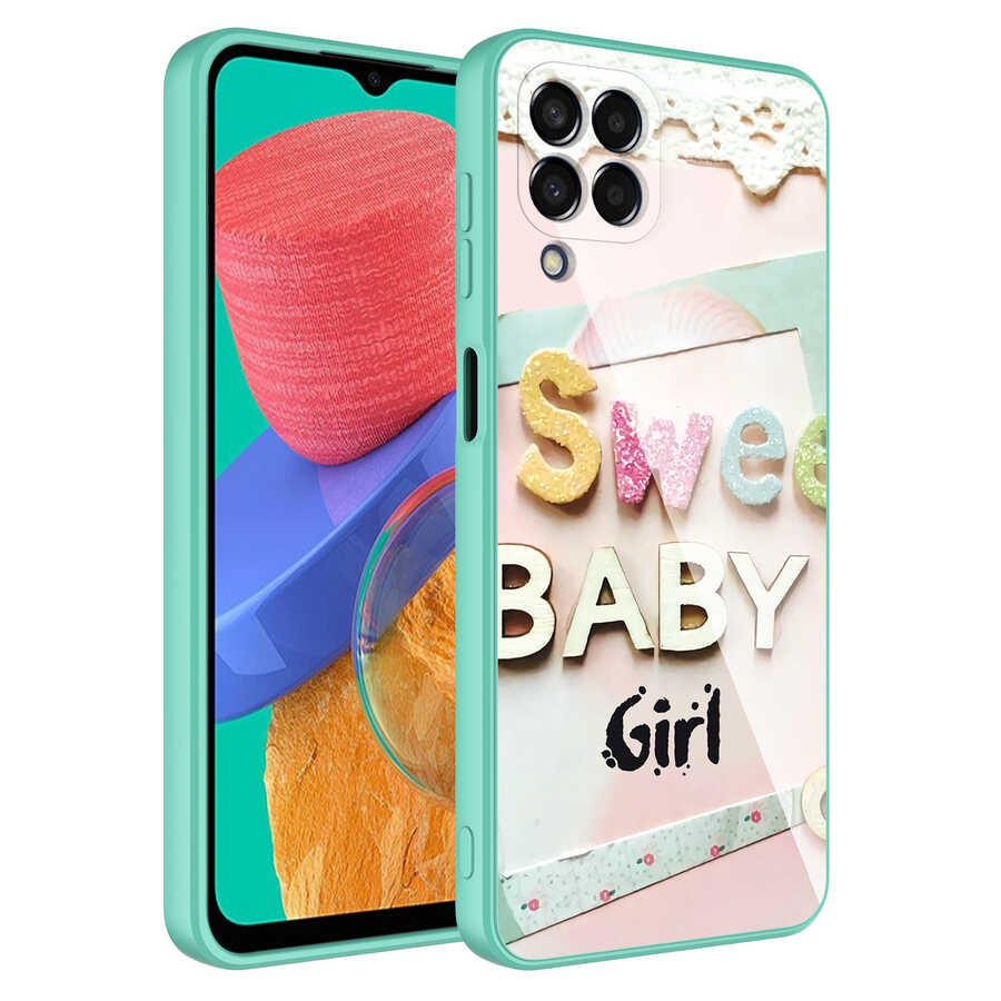 Galaxy Uyumlu M33 Kılıf Kamera Korumalı Desenli Sert Silikon Zore Epoksi Kapak-No5