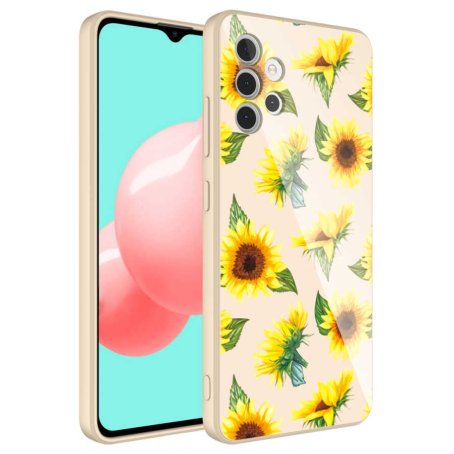 Galaxy Uyumlu A32 4G Kılıf Kamera Korumalı Desenli Sert Silikon Zore Epoksi Kapak-No2