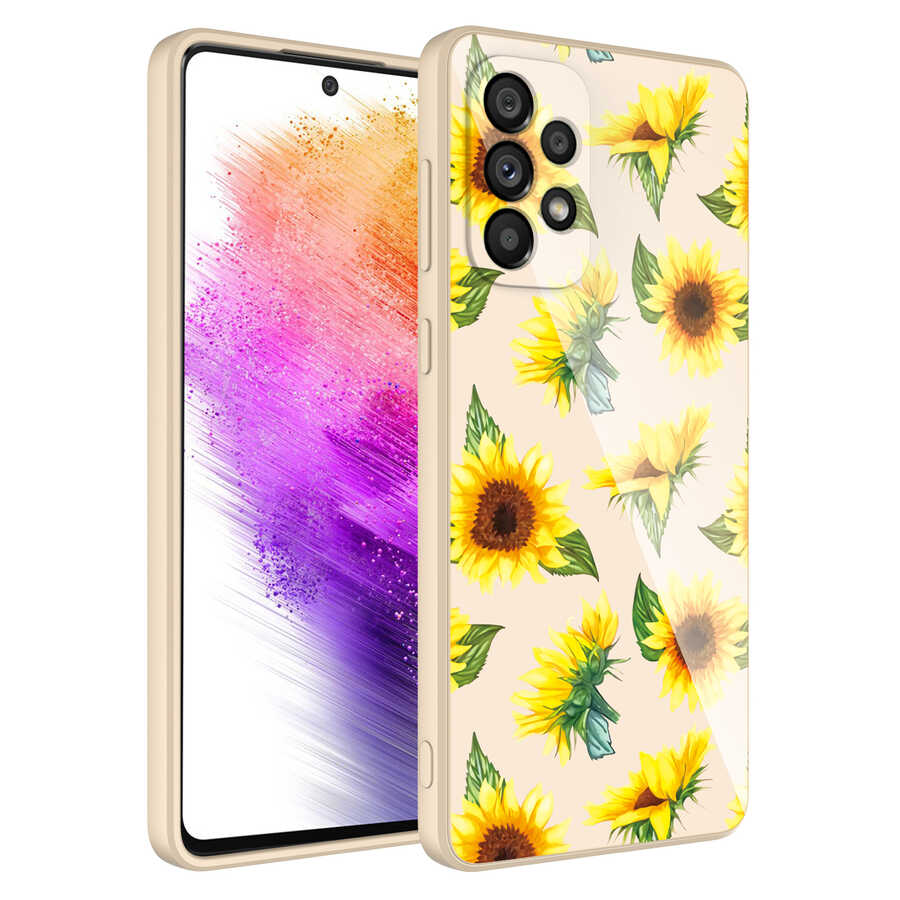 Galaxy Uyumlu A73 Kılıf Kamera Korumalı Desenli Sert Silikon Zore Epoksi Kapak-No2