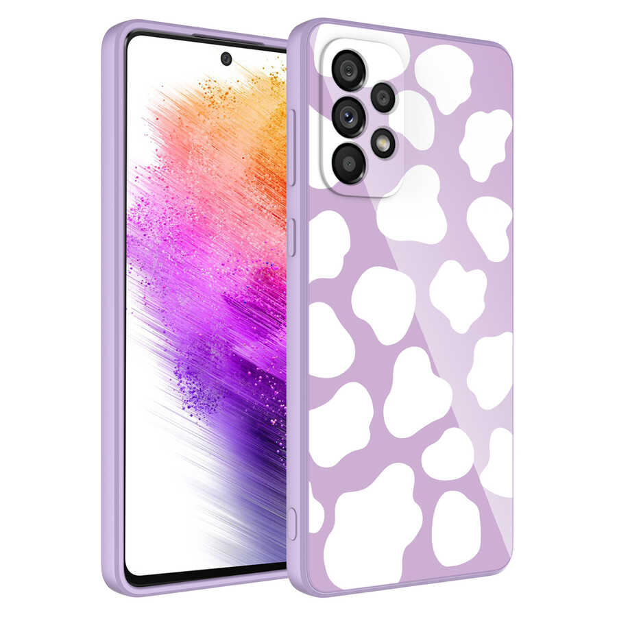 Galaxy Uyumlu A73 Kılıf Kamera Korumalı Desenli Sert Silikon Zore Epoksi Kapak-No6