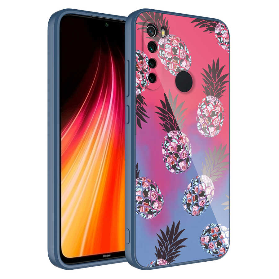 Xiaomi Uyumlu  Redmi Note 8 Kılıf Kamera Korumalı Desenli Sert Silikon Zore Epoksi Kapak-No3