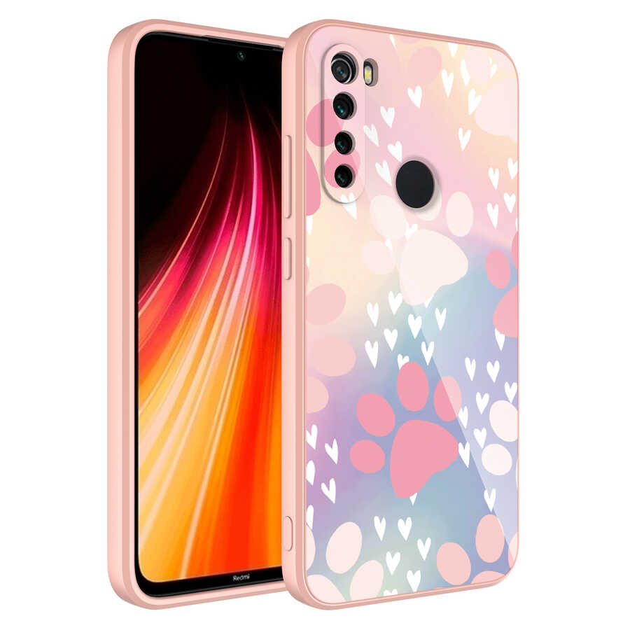Xiaomi Uyumlu  Redmi Note 8 Kılıf Kamera Korumalı Desenli Sert Silikon Zore Epoksi Kapak-No4