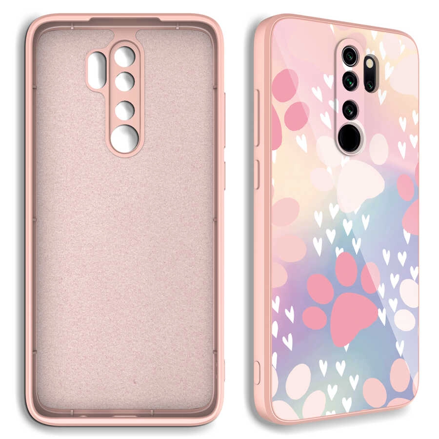 Xiaomi Uyumlu  Redmi Note 8 Pro Kılıf Kamera Korumalı Desenli Sert Silikon Zore Epoksi Kapak