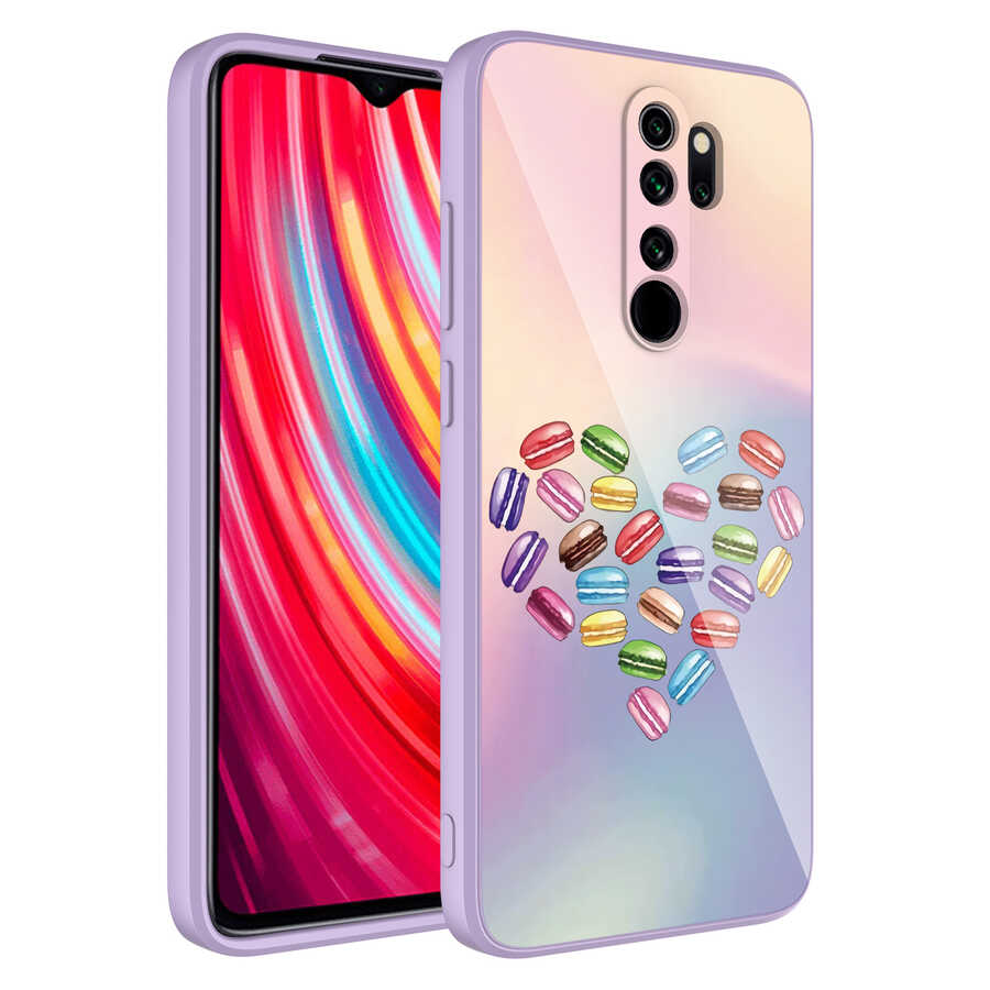 Xiaomi Uyumlu  Redmi Note 8 Pro Kılıf Kamera Korumalı Desenli Sert Silikon Zore Epoksi Kapak-No1