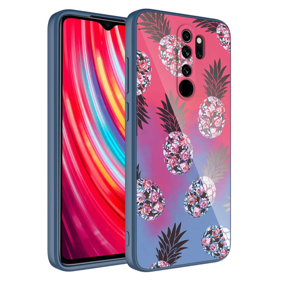 Xiaomi Uyumlu  Redmi Note 8 Pro Kılıf Kamera Korumalı Desenli Sert Silikon Zore Epoksi Kapak-No3