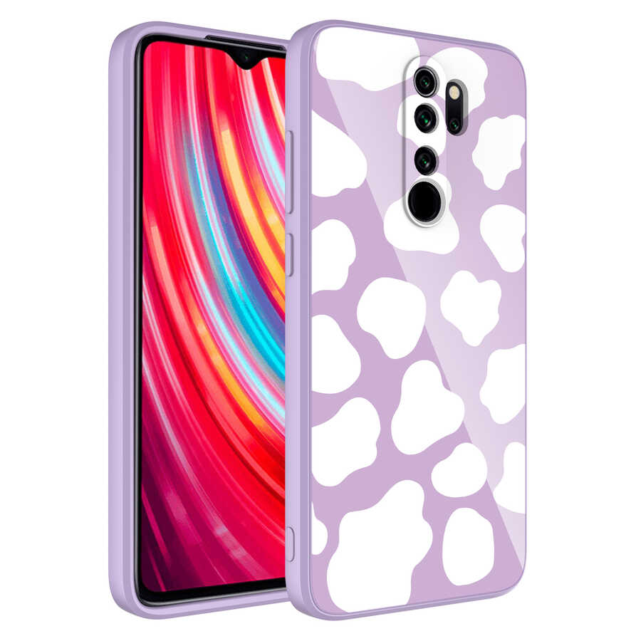 Xiaomi Uyumlu  Redmi Note 8 Pro Kılıf Kamera Korumalı Desenli Sert Silikon Zore Epoksi Kapak-No6
