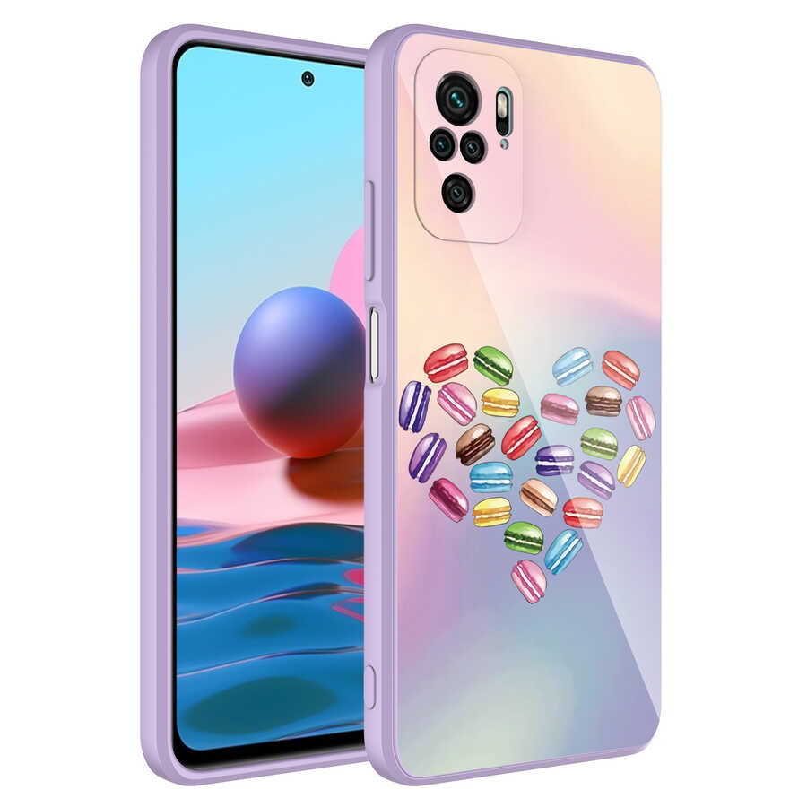 Xiaomi Uyumlu  Redmi Note 10S Kılıf Kamera Korumalı Desenli Sert Silikon Zore Epoksi Kapak-No1