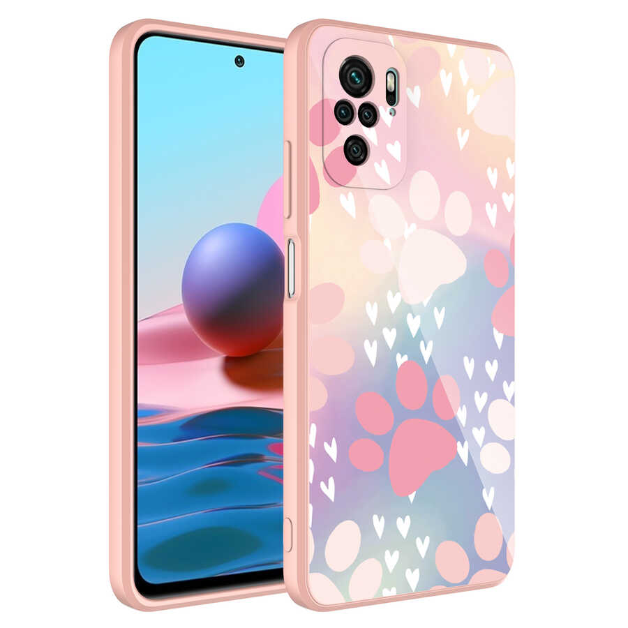 Xiaomi Uyumlu  Redmi Note 10S Kılıf Kamera Korumalı Desenli Sert Silikon Zore Epoksi Kapak-No4