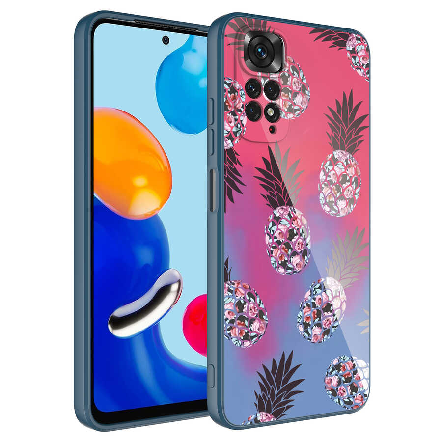 Xiaomi Uyumlu  Redmi Note 11 Global Kılıf Kamera Korumalı Desenli Sert Silikon Zore Epoksi Kapak-No3