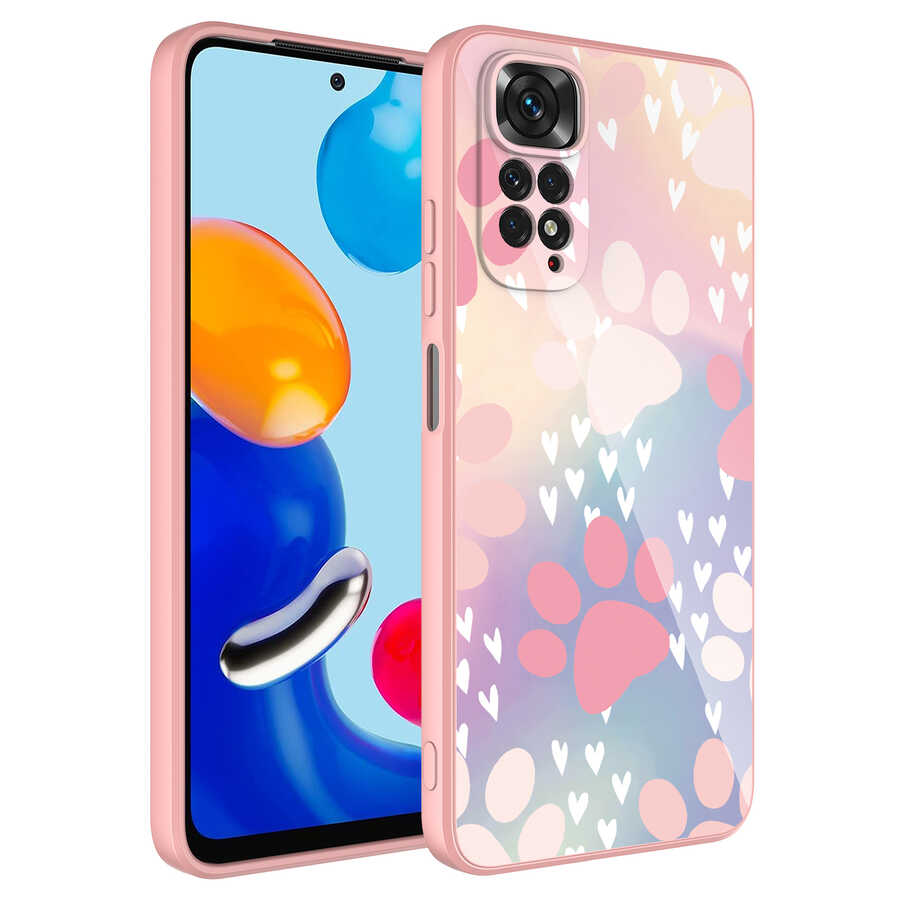 Xiaomi Uyumlu  Redmi Note 11 Global Kılıf Kamera Korumalı Desenli Sert Silikon Zore Epoksi Kapak-No4