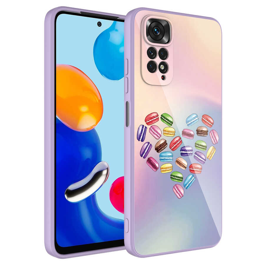 Xiaomi Uyumlu  Redmi Note 11S Global Kılıf Kamera Korumalı Desenli Sert Silikon Zore Epoksi Kapak-No1