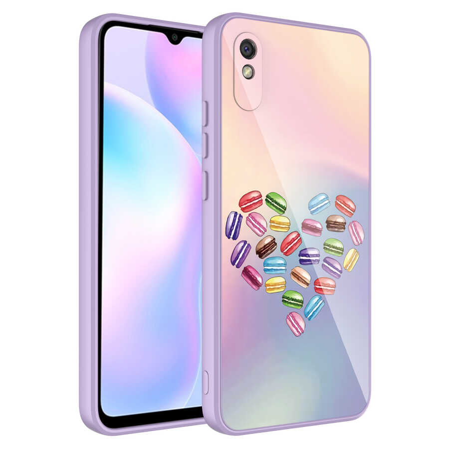 Xiaomi Uyumlu  Redmi 9A Kılıf Kamera Korumalı Desenli Sert Silikon Zore Epoksi Kapak-No1