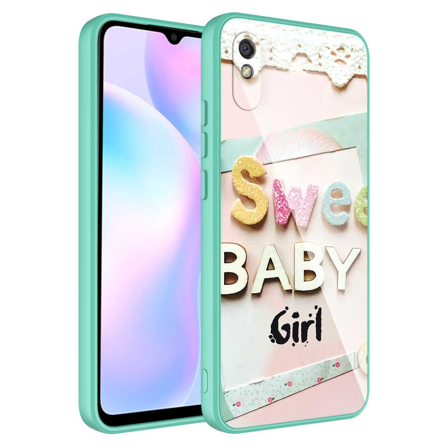 Xiaomi Uyumlu  Redmi 9A Kılıf Kamera Korumalı Desenli Sert Silikon Zore Epoksi Kapak-No5