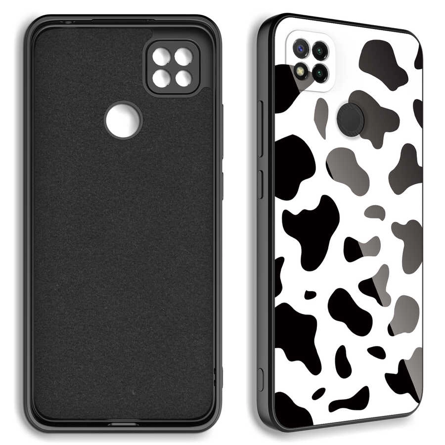 Xiaomi Uyumlu  Redmi 9C Kılıf Kamera Korumalı Desenli Sert Silikon Zore Epoksi Kapak