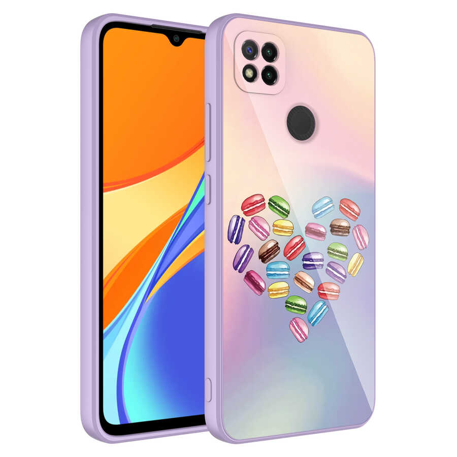 Xiaomi Uyumlu  Redmi 9C Kılıf Kamera Korumalı Desenli Sert Silikon Zore Epoksi Kapak-No1