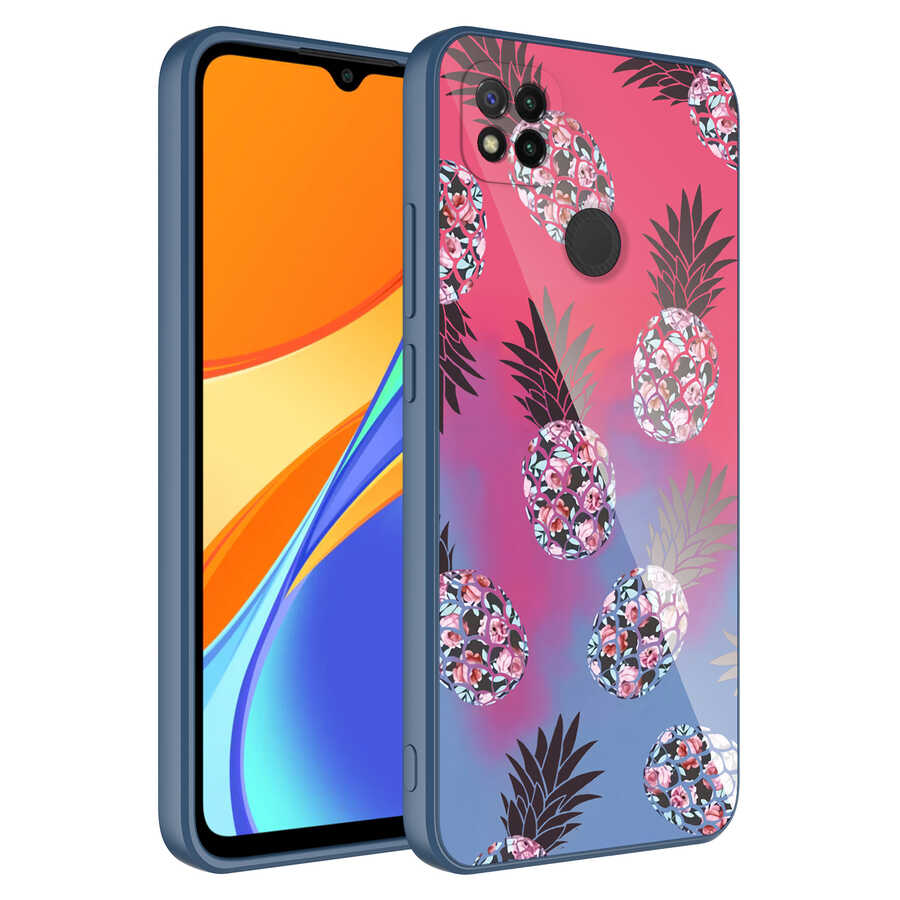 Xiaomi Uyumlu  Redmi 9C Kılıf Kamera Korumalı Desenli Sert Silikon Zore Epoksi Kapak-No3