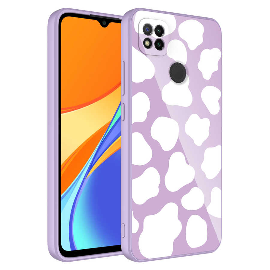Xiaomi Uyumlu  Redmi 9C Kılıf Kamera Korumalı Desenli Sert Silikon Zore Epoksi Kapak-No6