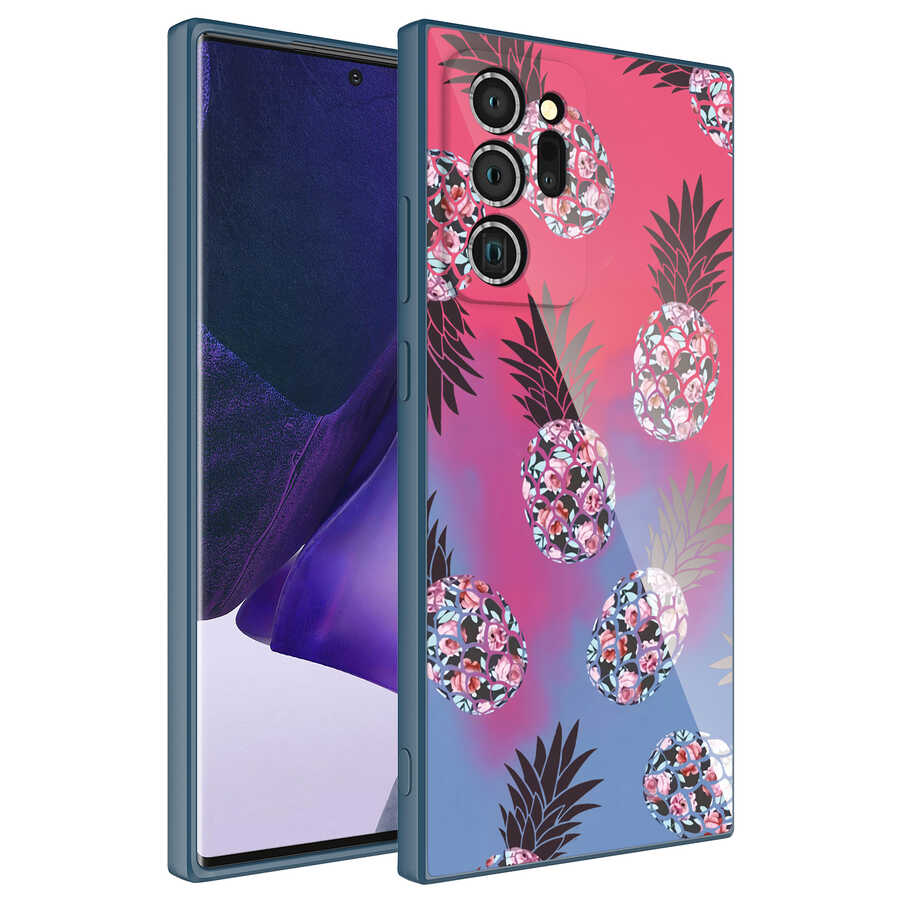 Galaxy Uyumlu Note 20 Ultra Kılıf Kamera Korumalı Desenli Sert Silikon Zore Epoksi Kapak-No3