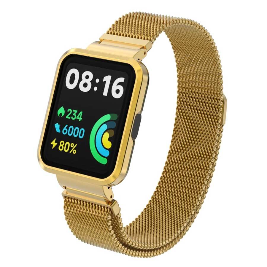 Xiaomi Uyumlu  Redmi Watch 2 Lite Zore KRD-58 Metal Kordon