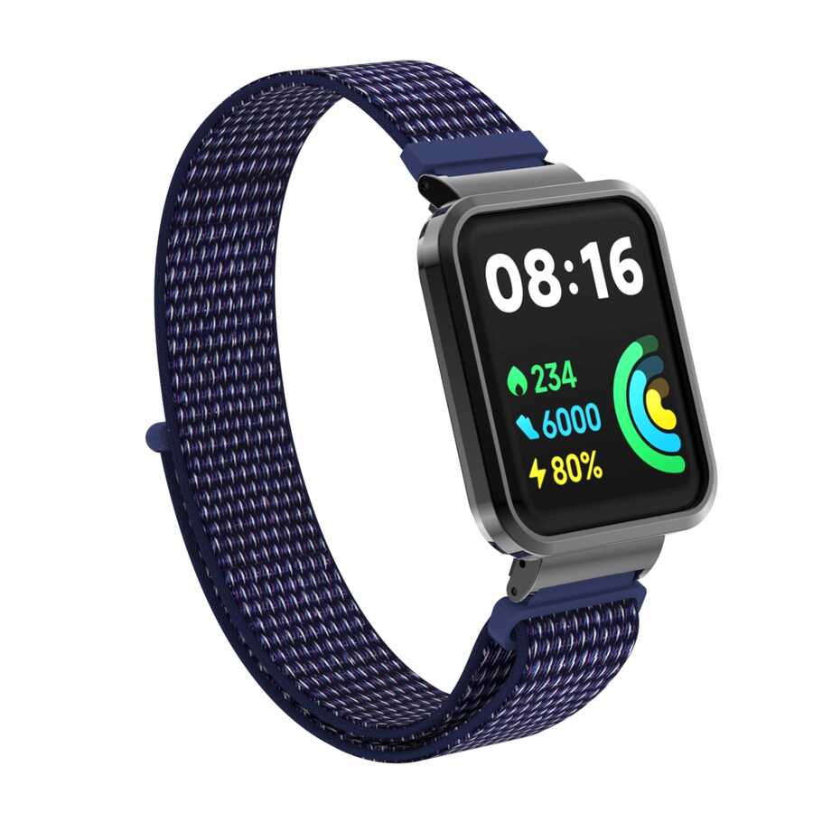 Xiaomi Uyumlu  Redmi Watch 2 Lite Zore KRD-61 Hasır Kordon-No12