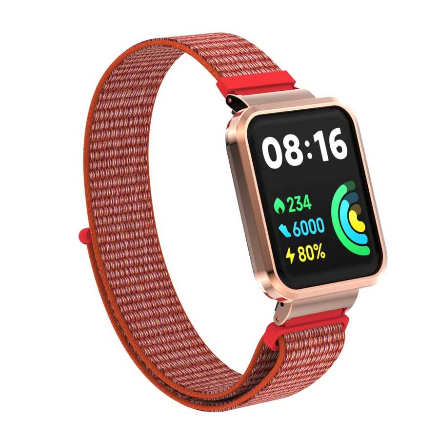 Xiaomi Uyumlu  Redmi Watch 2 Lite Zore KRD-61 Hasır Kordon-No18