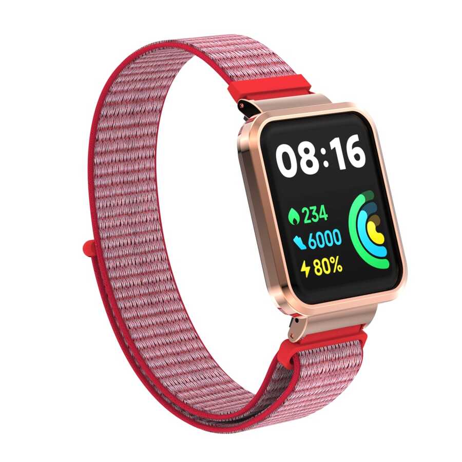 Xiaomi Uyumlu  Redmi Watch 2 Lite Zore KRD-61 Hasır Kordon-No20