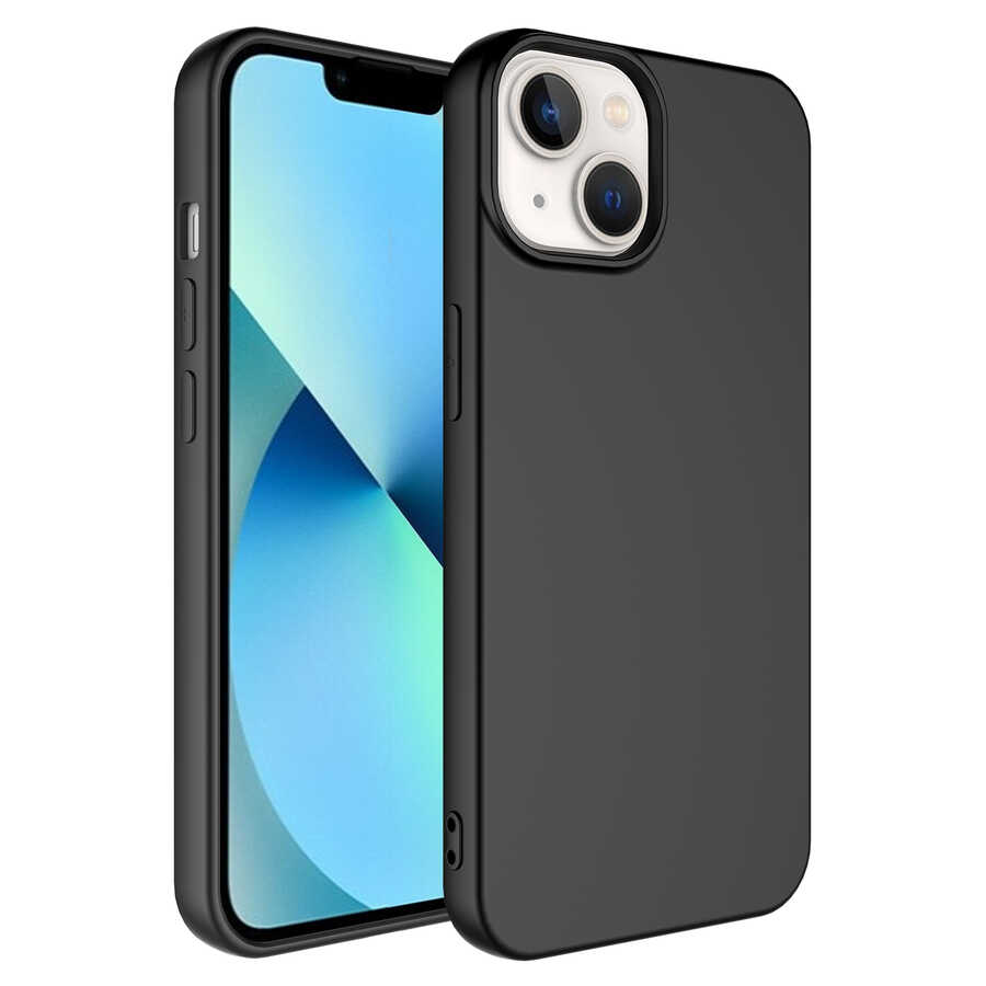 iPhone Uyumlu 14 Plus Kılıf Zore Mara Lansman Kapak-Siyah