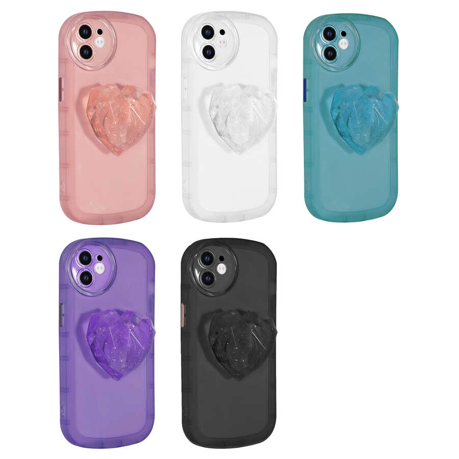 iPhone Uyumlu 11 Kılıf Kamera Korumalı Pop Soketli Renkli Zore Ofro Kapak
