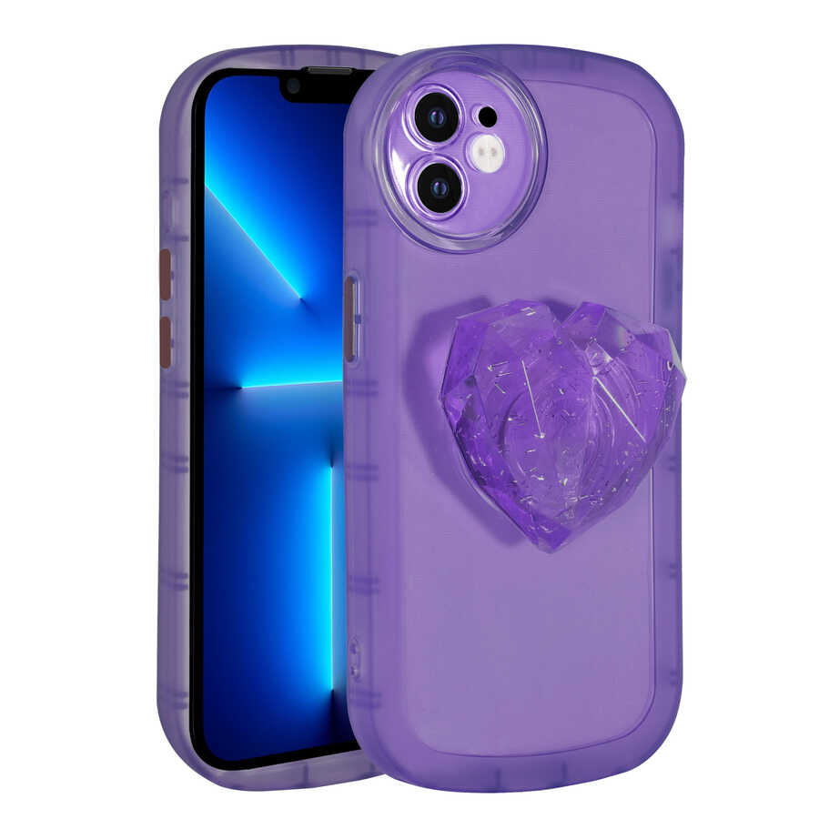 iPhone Uyumlu 11 Kılıf Kamera Korumalı Pop Soketli Renkli Zore Ofro Kapak