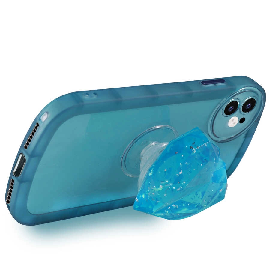 iPhone Uyumlu 12 Kılıf Kamera Korumalı Pop Soketli Renkli Zore Ofro Kapak