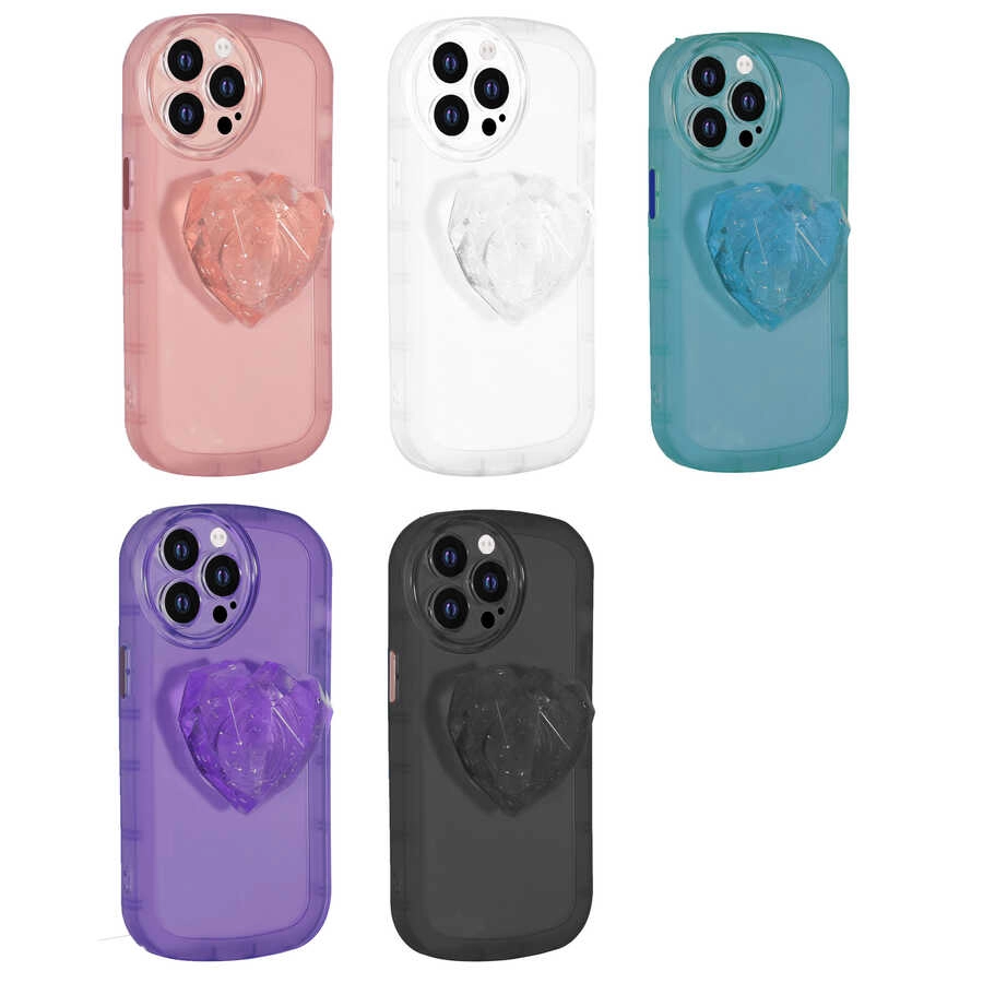 iPhone Uyumlu 13 Pro Max Kılıf Kamera Korumalı Pop Soketli Renkli Zore Ofro Kapak