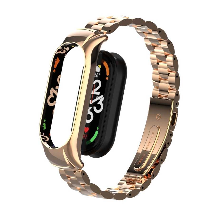 Xiaomi Uyumlu  Mi Band 7 KRD-04 Metal Kordon