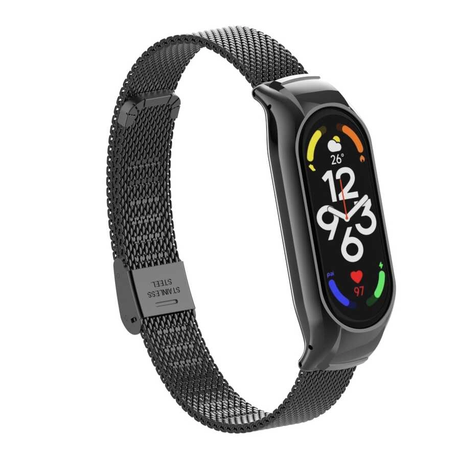Xiaomi Uyumlu  Mi Band 7 KRD-06 Metal Kordon