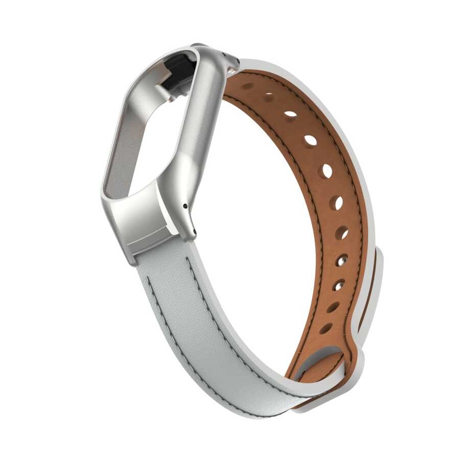 Xiaomi Uyumlu  Mi Band 7 KRD-68 Deri Kordon